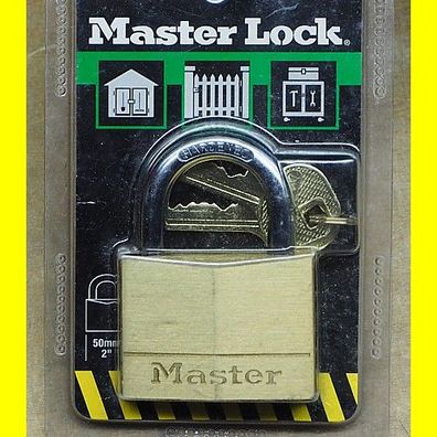 Master Lock Vorhängeschloss 150D - Breite 50 mm - gehärteter Stahlbügel 7 mm