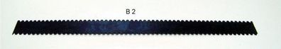 3 Stück Zahnung B2 für Kleberkelle 18cm für Linoleum- Teppich- Nadelvlieskleber