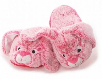 Pink Hase Hausschuhe Gr 35-37 Tier Pantoffeln Latschen Slipper Plüschen Inwolino