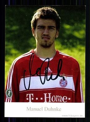 Manuel Duhnke Bayern München II 2008-09 Autogrammkarte Original Signiert