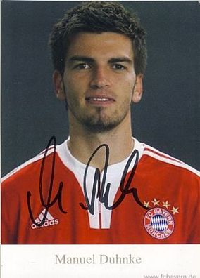Manuel Duhnke Bayern München II 2009-10 Autogrammkarte Original Signiert