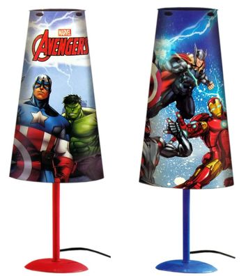 Avengers Nachttischlampe (konisch, 38cm) Lampe Leuchte Licht Kinder Superhelden