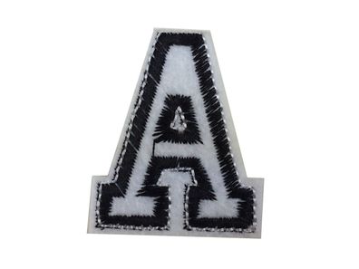 Buchstaben Initialen Alphabet ABC Bügelbild Patch Miniblings 4,5cm Buchstabe A