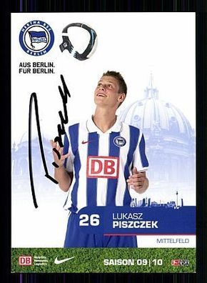 Lukasz Piszczek Hertha BSC Berlin 2009-10 Autogrammkarte + A 57429