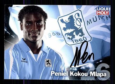 Peniel Kokou Mlapa TSV 1860 München 2009-10 Autogrammkarte + A 57525