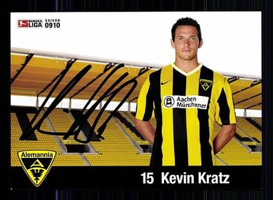 Kevin Kratz Alemania Aachen 2009-10 Autogrammkarte + A 57448