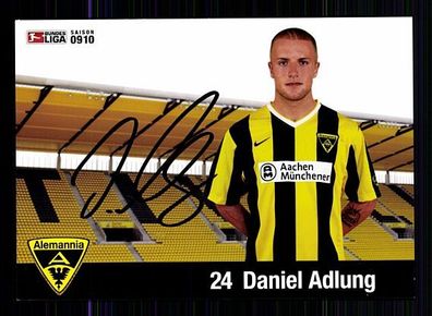 Daniel Adlung Alemania Aachen 2009-10 Autogrammkarte + A 57444