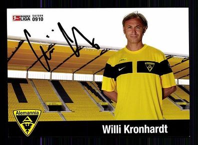 Willi Kronhardt Alemania Aachen 2009-10 Autogrammkarte + A 57438