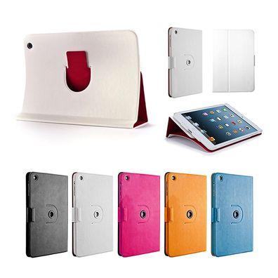 doupi 360 Drehbar Case iPad mini 1 2 3 Schutz Hülle Cover Etui Ständer Tasche Weiß