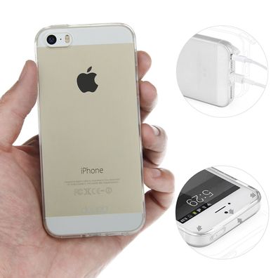 TPU All Clear Case iPhone 5 5S SE Hülle Silikon Schale Bumper Cover Transparent