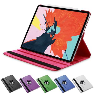 360 Drehbar Hülle iPad Pro 12.9" 2018 2020 Schutz Cover Case Tasche Ständer Folie