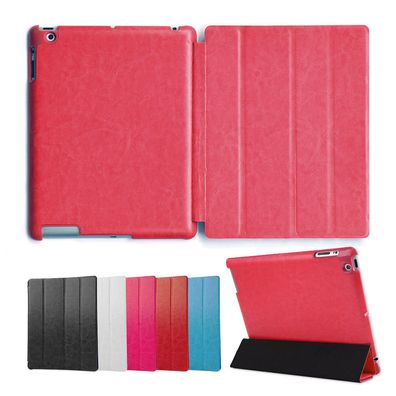 Deluxe Hülle iPad 2 3 4 Cover Case Schutz Tasche Etui Aufstellbar Ständer Rot