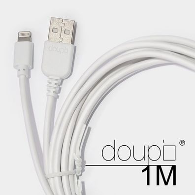 4x USB 8pin Daten Lade Kabel iPhone 8 7 6 6s Plus 5 5S 5C SE iPad iPod Weiß 1m