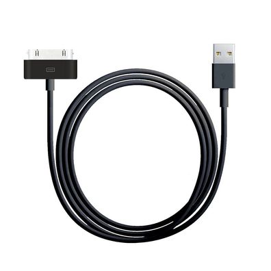 USB 30pin Daten Sync Lade Kabel iPhone 4 4S 2G 3G iPad 2 3 iPod Schwarz 1m