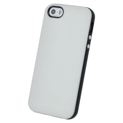 TPU Case iPhone 5 5S SE SolidFit Hülle PureColor Silikon Schale Cover Weiß