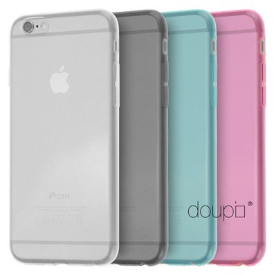 TPU Ultra Slim Case iPhone 6 6S Plus Schutz Hülle Silikon Skin Cover Clear Farbe