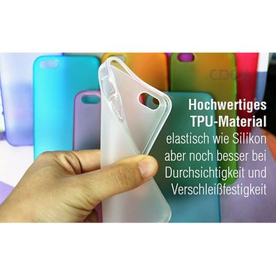 iPhone 5 5S SE TPU Bumper Case Silikon Staub Schutz Hülle Cover Matt Transparent
