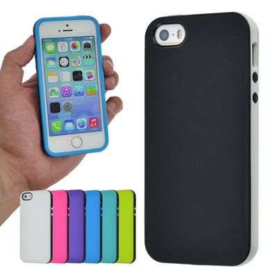 TPU Case iPhone 5 5S SE SolidFit PureColor Silikon Schale Bumper Cover Hülle