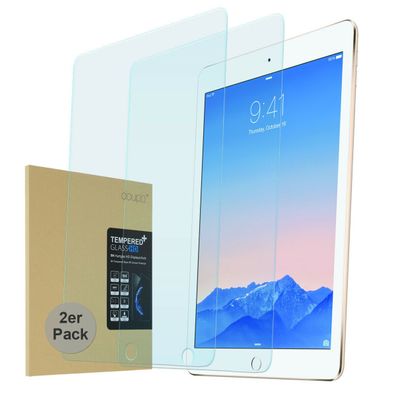 2x 9H Hartglas iPad Air 1 / 2 / Pro 9,7 HD Displayschutz Panzer Temperglas Folie