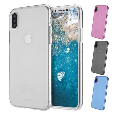 Ultra Slim Case iPhone X TPU Schutz Hülle Silikon Soft Schale Cover Clear Folie