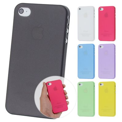 UltraSlim FeinMatt Case Apple iPhone 4 4S Schutz Hülle Bumper Cover Schale Folie