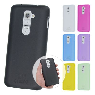 UltraSlim Case LG G2 FeinMatt Schutz Hülle Bumper Skin Cover Schale Etui Folie