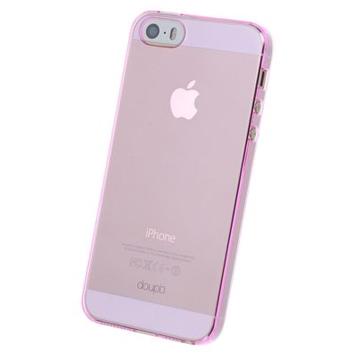 Crystal AllClear Case iPhone 5 5S SE Schutz Hülle Cover Schale Clear Farbe Pink