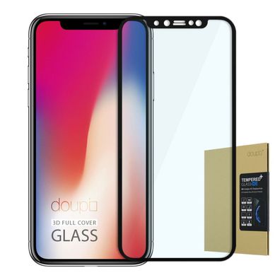9H Hartglas iPhone X/ XS HD Panzer Folie 3D Display Schutz FullCover Verbundglas