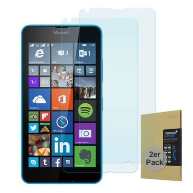 2x 9H Hartglas Microsoft Lumia 640 3D HD Display Schutz Panzer Verbundglas Folie