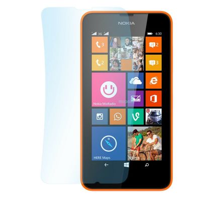 9x Super Clear Schutzfolie Nokia Lumia 630 Durchsichtig Display Screen Protector