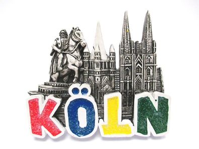 Köln Dom Magnet Schrift Cologne Poly Souvenir Germany (350)