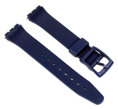 Minott Uhrenarmband Kunststoff 17mm für Swatch Uhren blau 18054B