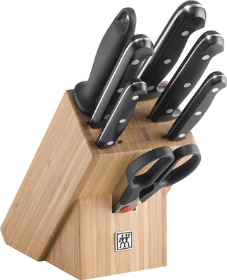 Zwilling TWIN Chef Messerblock Küchenmesser Messer Block Schere Bambusblock 8tlg