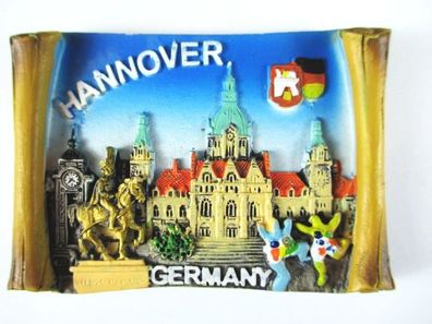 Hannover Polyresin Magnet Germany Deutschland Souvenir, Neu