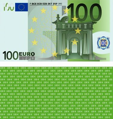 100X 100 Euro Premium Spielgeld 109 x 60 mm Geld Banknoten Geldschein Money 75%