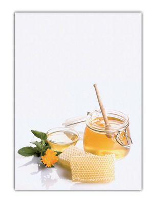 Honig Motiv-Briefpapier Imker Ringelblumen Bienen (MPA-5206, DIN A4, 100 Blatt)