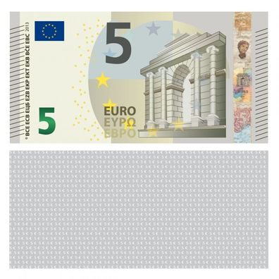 100X 5 Euro Premium Spielgeld 88x44mm Geld Banknoten Geldschein Money 75%