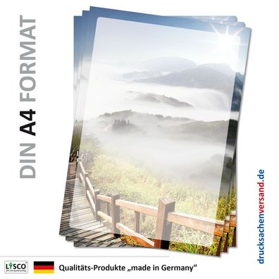 Motivpapier Briefpapier (Gebirge-5056 DIN A4 100 Blatt) Gipfel-Pfad im Nebel