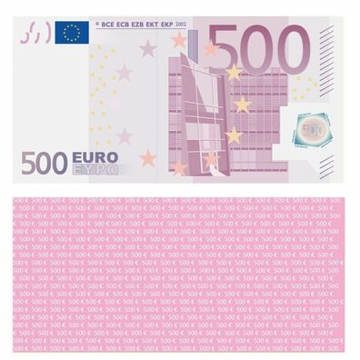 100X 500 Euro Premium Spielgeld 198 x 100mm Geld Banknoten Geldschein Money 125%