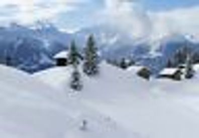 XXL Poster 100 x 70cm Bergwelt im Winter (SF207) Gerollt