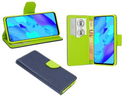 cofi1453® Buch Tasche "Fancy" kompatibel mit Huawei Nova 5T Handy Hülle Etui Brief...