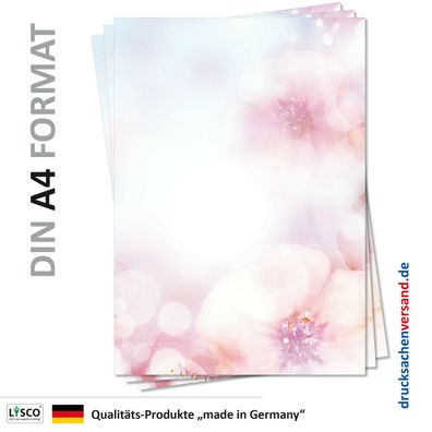 100 Blatt Motivpapier-5097 DIN A4 Kirschblüten Apfelblüten Frühling Briefpapier