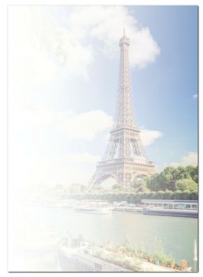 Motivpapier Briefpapier (Eiffelturm-5177, DIN A4, 100 Blatt) Frankreich Paris