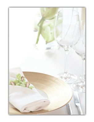 Gastronomie Motiv-Briefpapier Restaurant Geschirr (MPA-5207, DIN A4, 25 Blatt)
