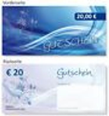 100 x 20 EURO EURO Gutscheine Festwerte Geschenkgutscheine Gutscheinkarten TOP