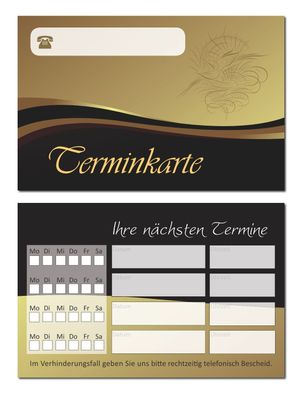 200 x hochwertige neutrale Premium Terminkarten