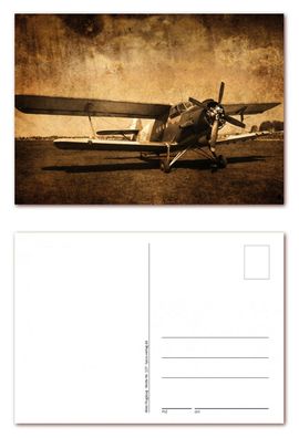 12 Stück Postkarten DIN A6 altes Flugzeug Antonov AN-2 Ansichtskarten (PKT-127)