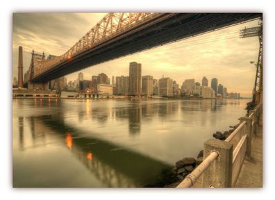 XXL Poster 100 x 70cm Queensboro Bridge New York City Brücke über den East River