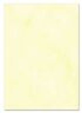 100 Blatt Gastronomie Papier - A5 Marmor-Gelb, einseitig bedrucktes Briefpapier