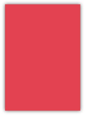100 Blatt farbiges Premium Briefpapier Caribic DIN A4 Papier-Farbe Cadmium Rot
